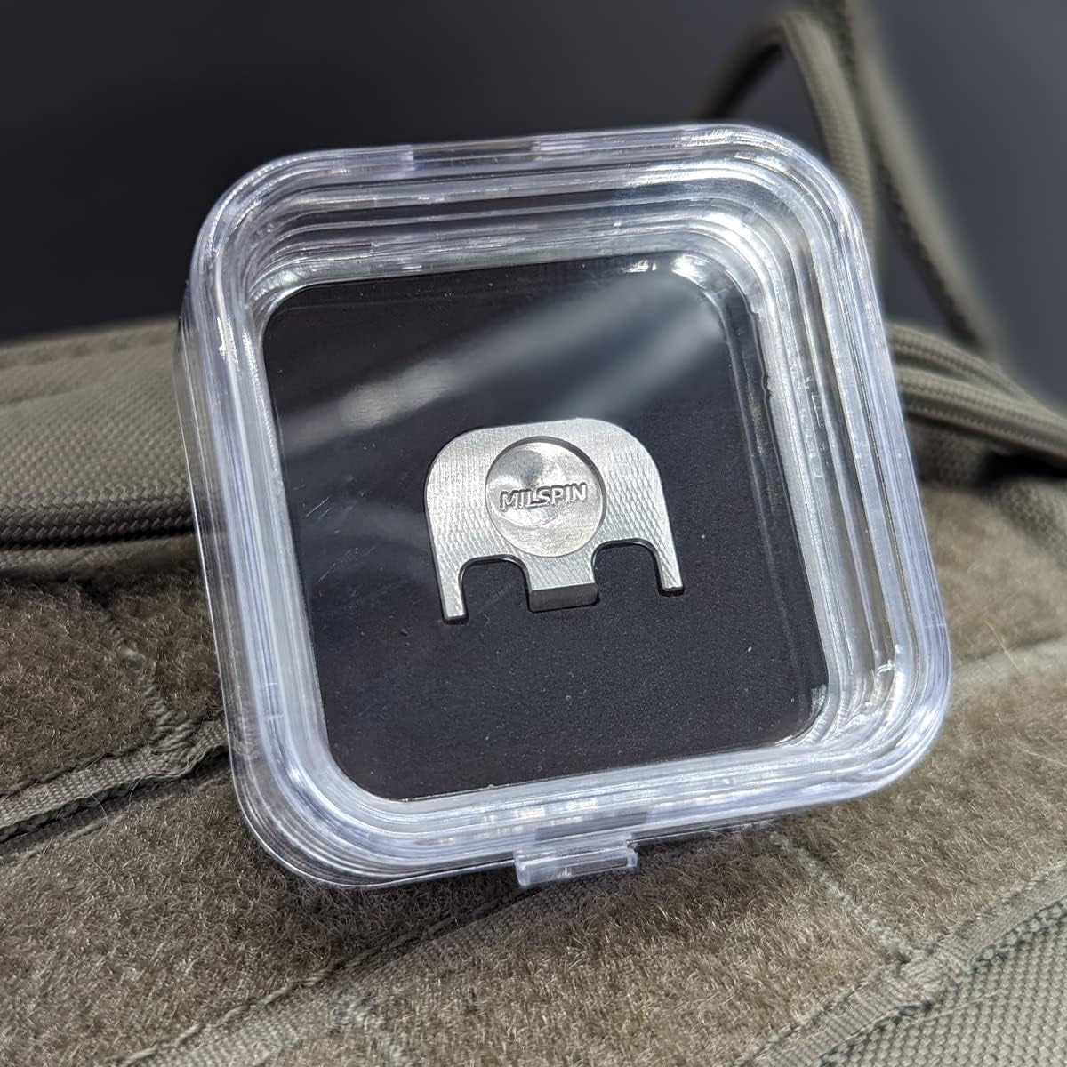 Brass CNC Slide Back Plate for Glock Gen 1-5 Compatible 3D Engraved Milspin