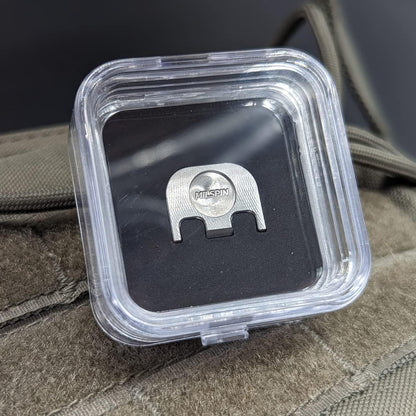 Brass CNC Slide Back Plate for Glock Gen 1-5 Compatible 3D Engraved Milspin