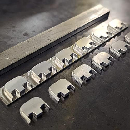 Brass CNC Slide Back Plate for Glock Gen 1-5 Compatible 3D Engraved Milspin